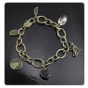 Twilight Breaking Dawn Pt 2 Wolf and Feather Charm Bracelet